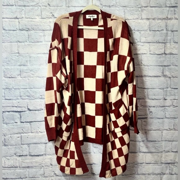 Sweaters - Haptics Checkered Cardigan